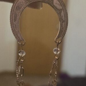 Elegant Gold and Silver Dangle Earrings